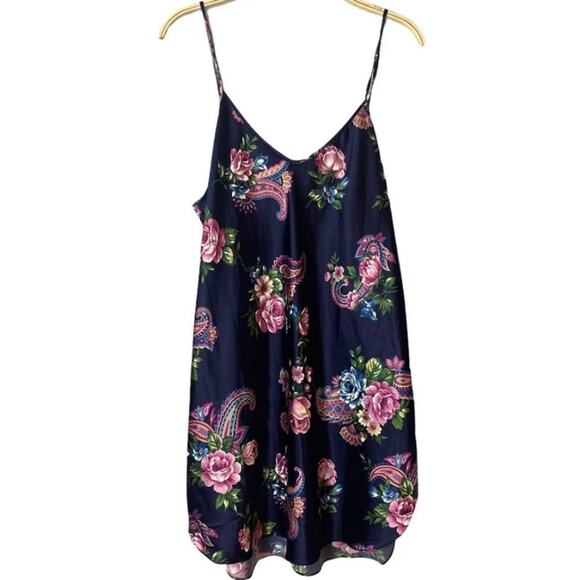 Vintage Intimate Moods Satin Floral Nightgown - Picture 1 of 5